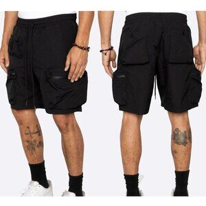 EPTM Men's Black Combat Cargo Shorts Size Medium/ M-32
